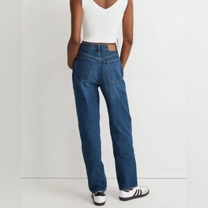 Madewell Baggy Straight Jeans in Dark Worn Indigo Wash Size 26